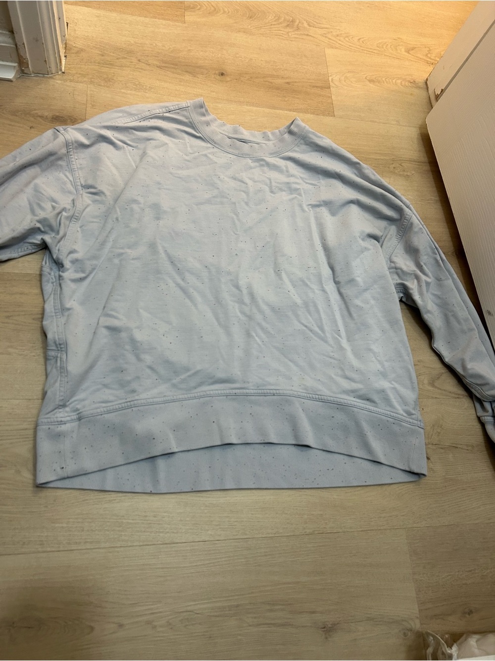 lululemon athletica Light Blue Crewneck Sweatshirt